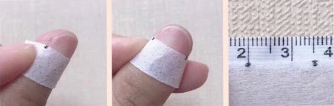 How to Measure your Nails Method 2 using hard ruler